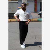 شلوار پارچه ای راسته مردانه کمر انگلیسی