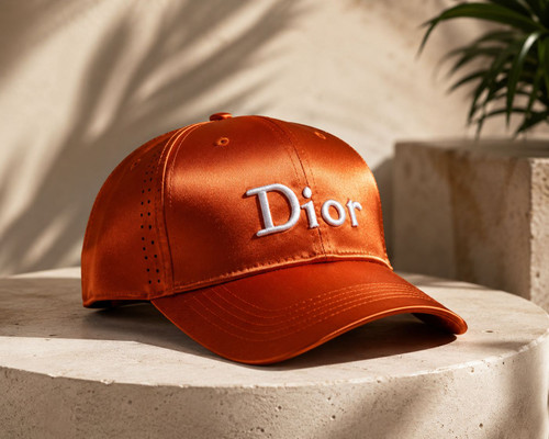 کلاه بیسبالی ساتن طرح Dior