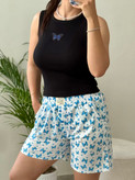 ست زنانه تنگ تاپ شلوارک