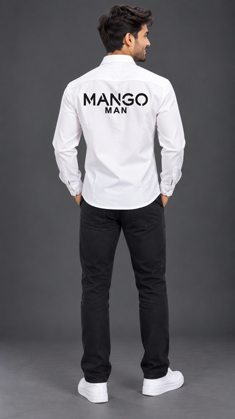 پیراهن مردانه مازاراتی کجرا آستین بلند MANGO MAN اسپرت و شیک