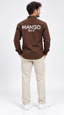 پیراهن مردانه مازاراتی کجرا آستین بلند MANGO MAN اسپرت و شیک